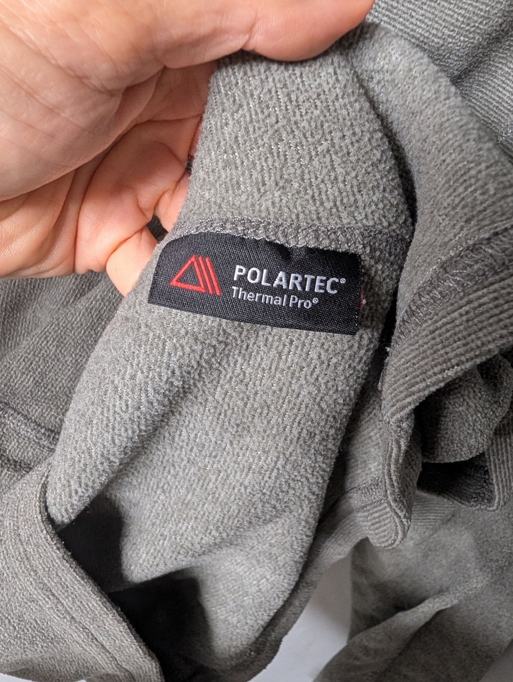 The North Face Women's Light Gray Quarter-Zip Fleece Pullover Size M - Picture 9 of 9